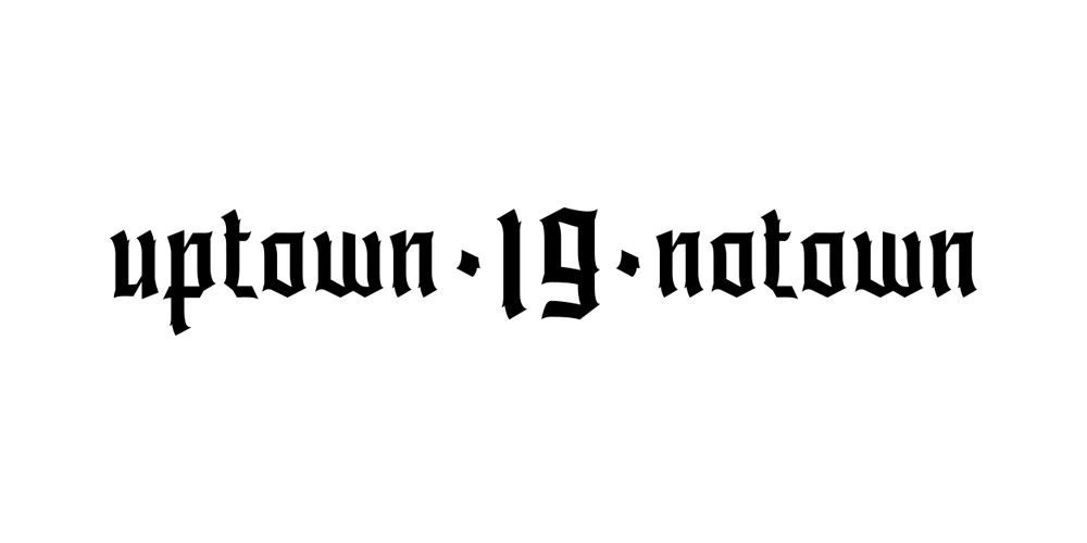 Uptown Nowtown logo design, secondary